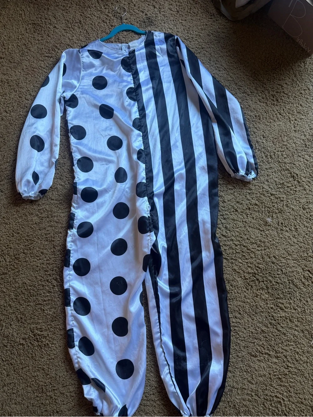 Kids Black & White clown  Jumpsuit